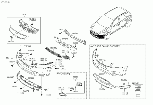 Jag har paketet till vänster och vill montera package sport